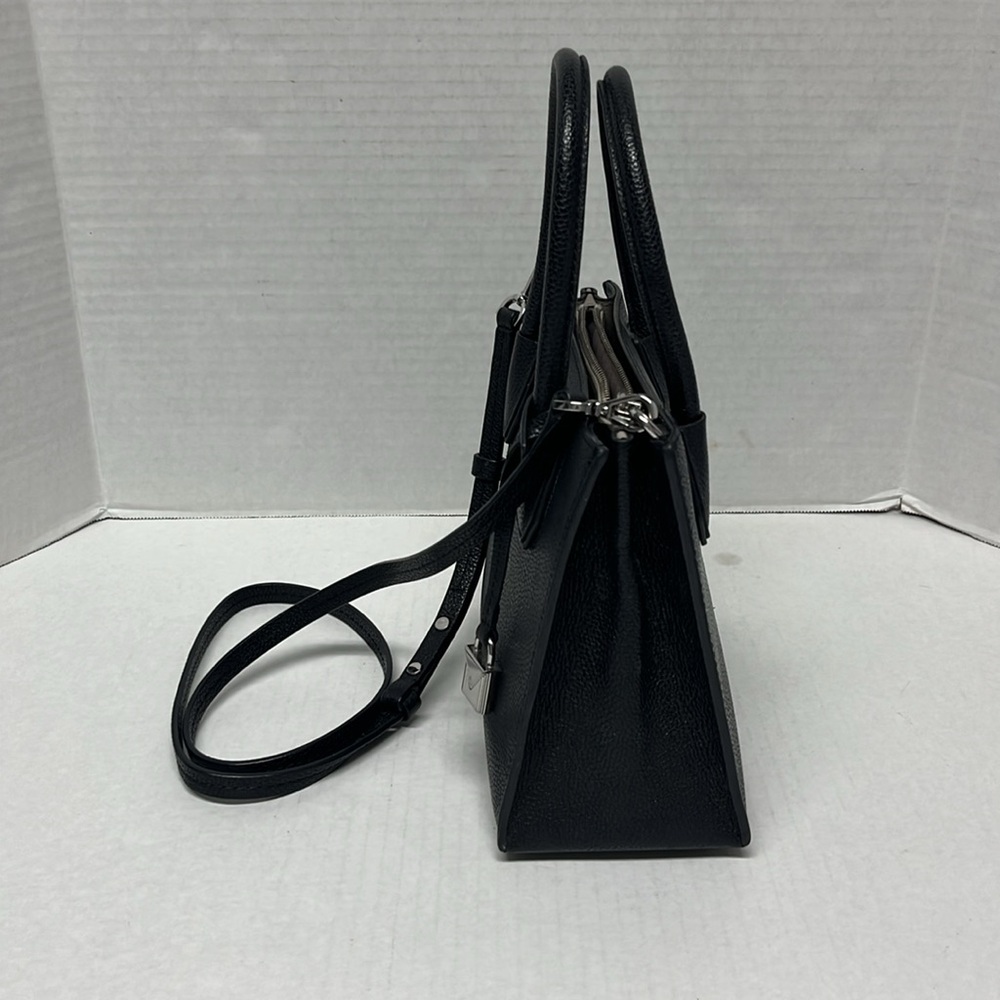 Michael kors black pebbled leather small Mercer crossbody bag | structured mini - Picture 7 of 16